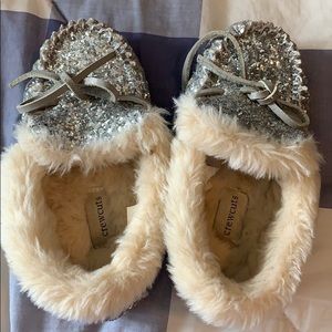 Crewcuts Glitter Slippers size 10